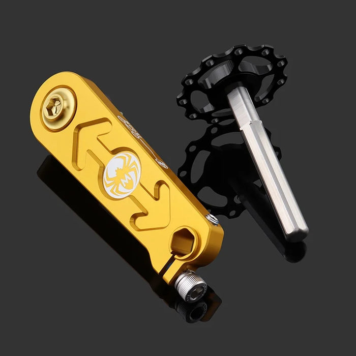 MUQZI Single Speed Chain Tensioner MTB Bicycle Adjustable Chain Tensioner for M10 UDH Hanger - Black - 7