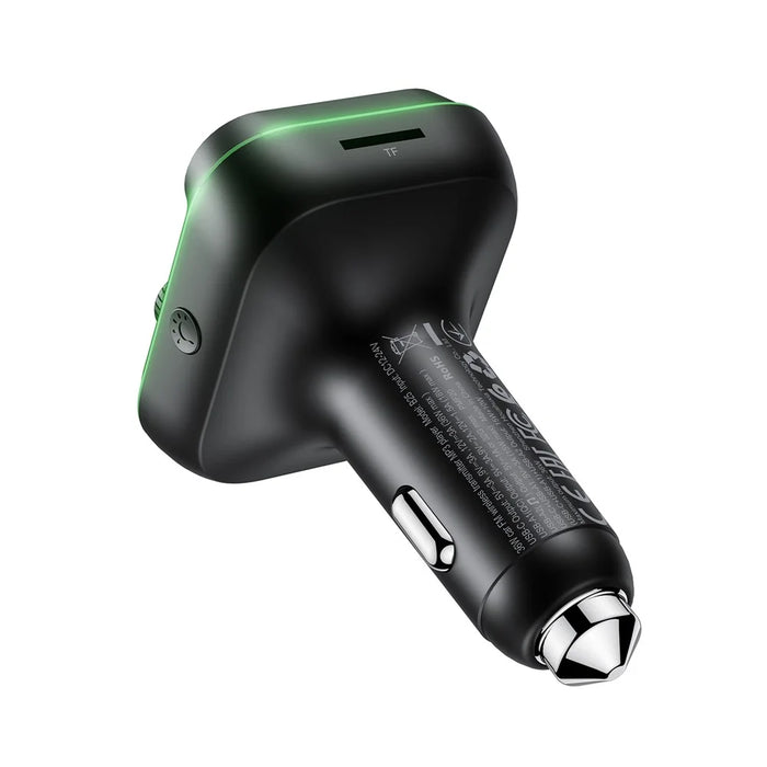 ACEFAST B25 36W Car FM Transmitter Bluetooth-compatible 5.4 MP3 Player Fast Charging Charger - Black - 4