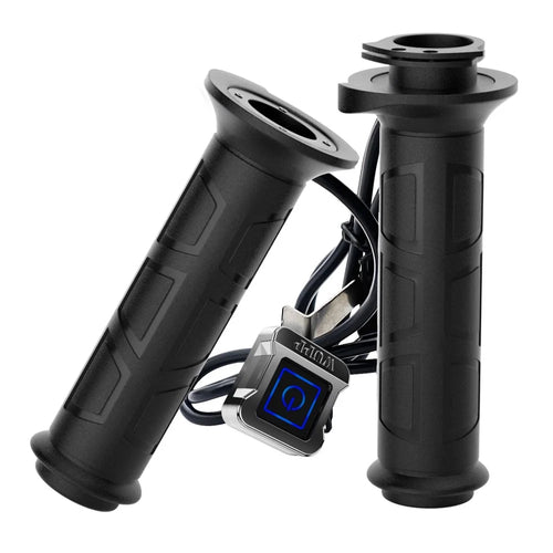 WUPP ZH-983C1 1Pair Smart 3-Gear 12V Motorcycle Heated Grips Universal Electric Heating Handlebar Modified Heating Grips Electric Scooter Warmer Handgrips - 1
