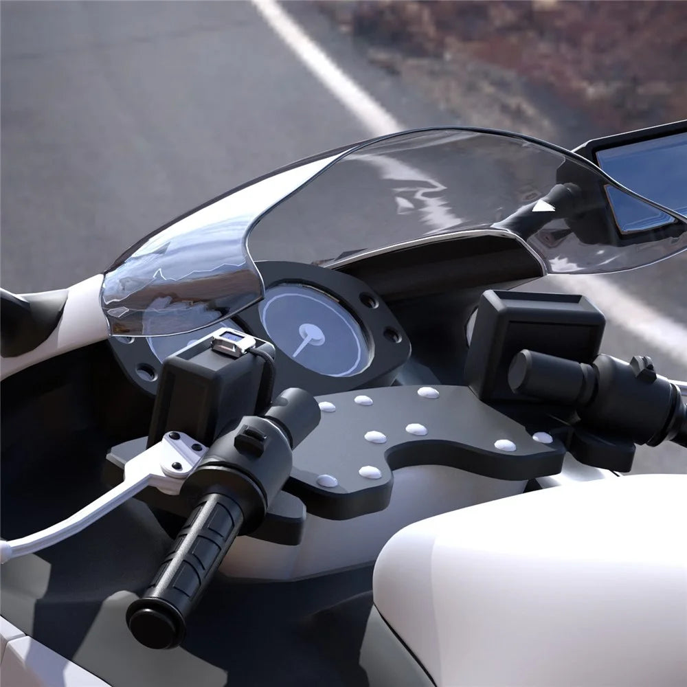 WUPP ZH-983C1 1Pair Smart 3-Gear 12V Motorcycle Heated Grips Universal Electric Heating Handlebar Modified Heating Grips Electric Scooter Warmer Handgrips - 5