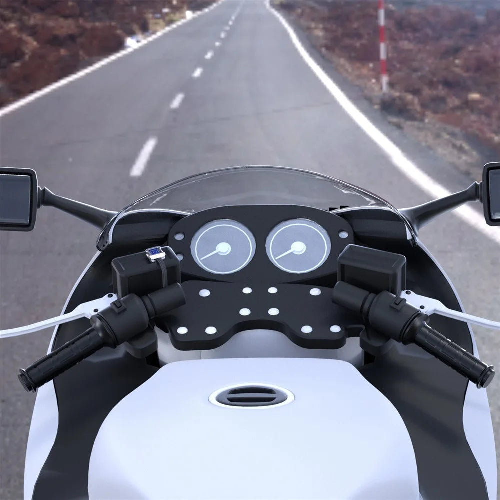 WUPP ZH-983C1 1Pair Smart 3-Gear 12V Motorcycle Heated Grips Universal Electric Heating Handlebar Modified Heating Grips Electric Scooter Warmer Handgrips - 7
