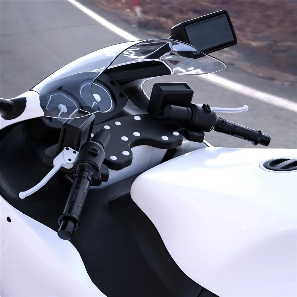 WUPP ZH-990B1 1Pair 5-Gear 12V Motorcycle Heating Handlebar Electric Heated Grips with Indicator Warmer Heating Grips for Winter - 7