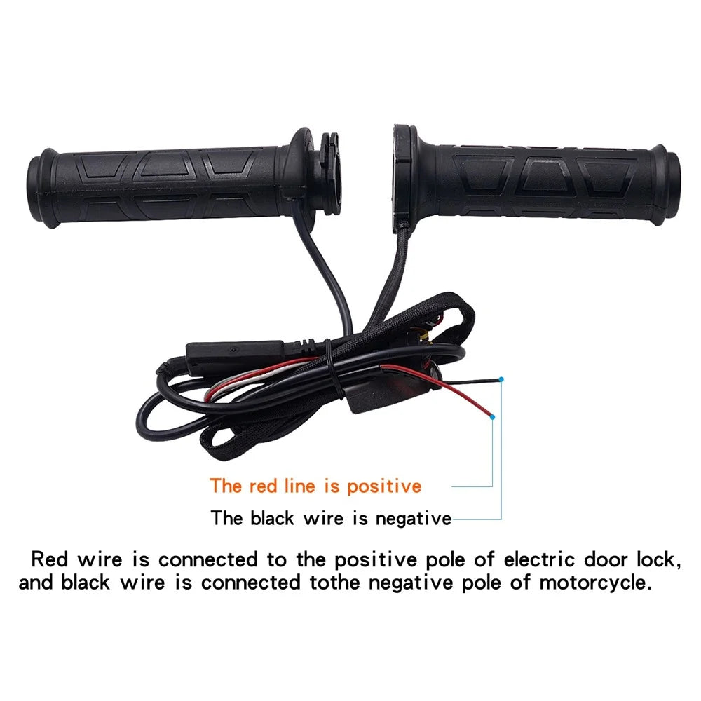 WUPP CS-095B1 1Pair Motorcycle Heating Handlebar for Winter Electric Heated Grips 12V Warmer Heating Grips - 3