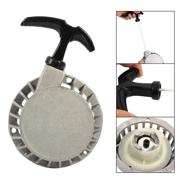 Pull Starter Mini Aluminum Pull Starter Part Recoil Start for 47CC 49CC Pocket Bike Mini Moto Quad - 5