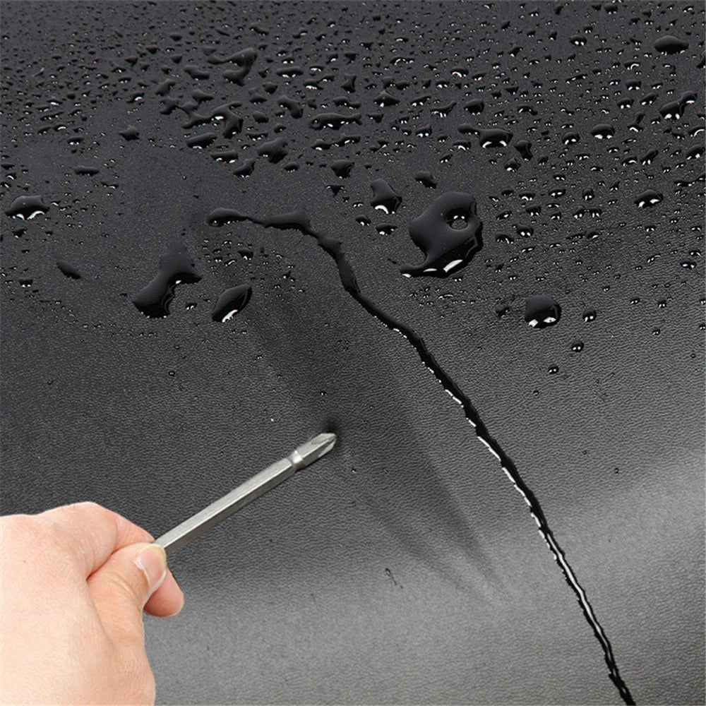 Motorcycle Seat Cover Waterproof Electric Bike Seat Rain Cover Saddle Protector, Size: L - Black - 4