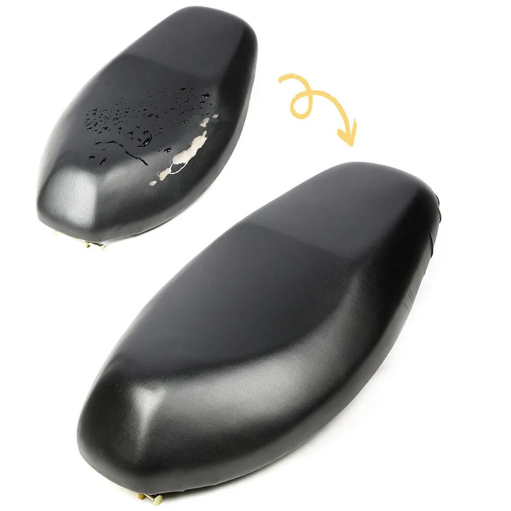 Waterproof Electric Bike Motorcycle Seat Cover Anti-Dust Sleeve Rain Cover Saddle Protector, Size: M - Black - 5