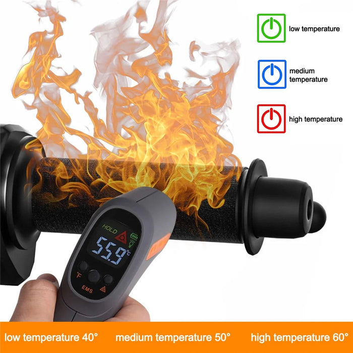 WUPP CS-974A1 12V Motorcycle Scooter Three Gear Temperature Control Electric Hand Grip Cover Heated Grip Handlebar - 3