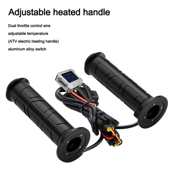 WUPP CS-974A1 12V Motorcycle Scooter Three Gear Temperature Control Electric Hand Grip Cover Heated Grip Handlebar - 4