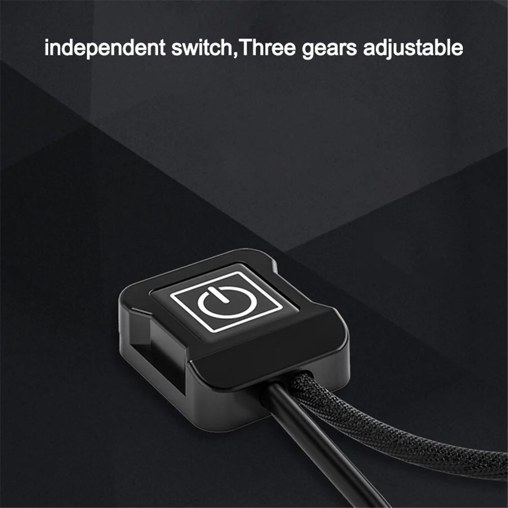 WUPP CS-974A1 12V Motorcycle Scooter Three Gear Temperature Control Electric Hand Grip Cover Heated Grip Handlebar - 5