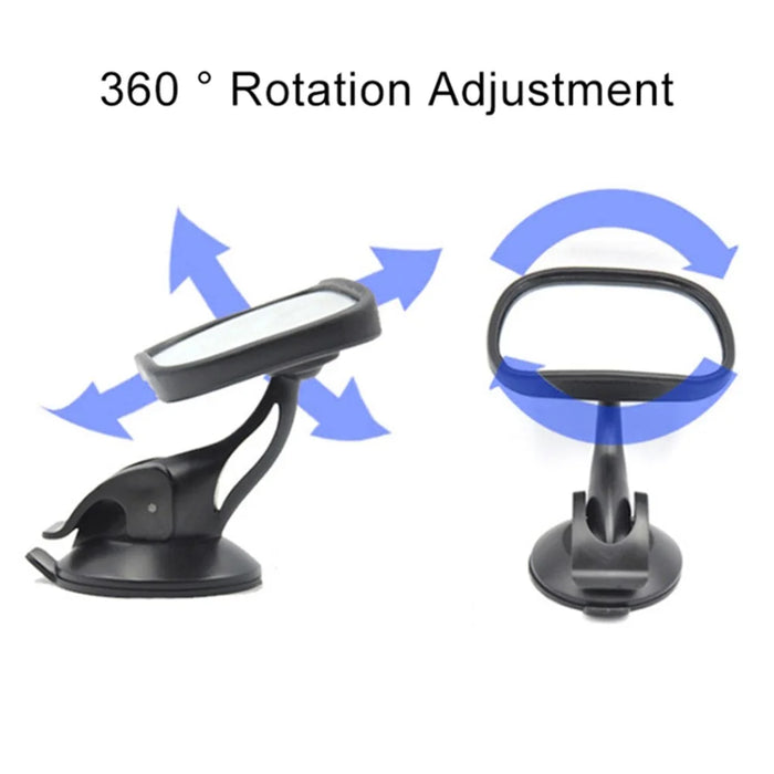 Car Rear Seat Window Suction Cup Mirror Children Safety Seat Rear View Mirror - 2