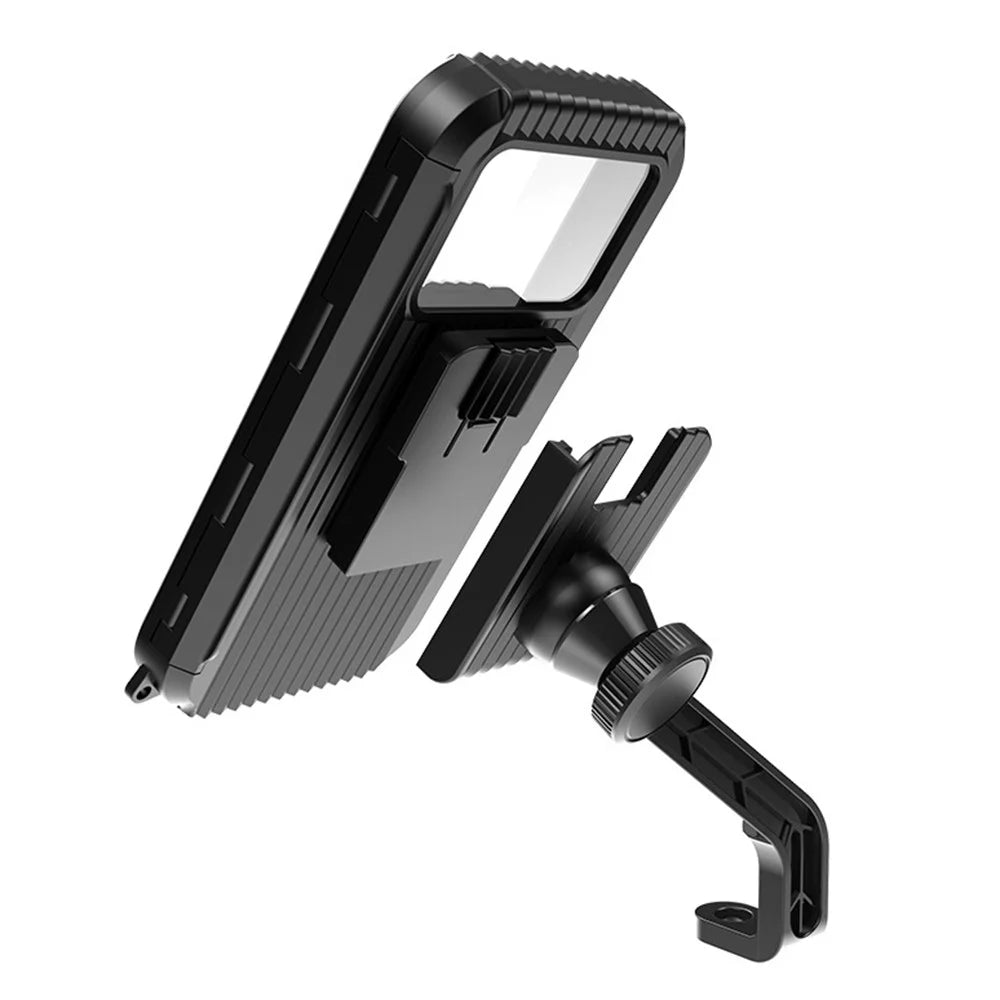 Z009B Bike Motorcycle Rearview Mirror Mount Waterproof Phone Case Cycling Cellphone Holder Bracket - 1