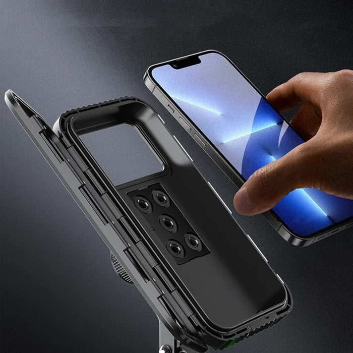 Z009B Bike Motorcycle Rearview Mirror Mount Waterproof Phone Case Cycling Cellphone Holder Bracket - 4