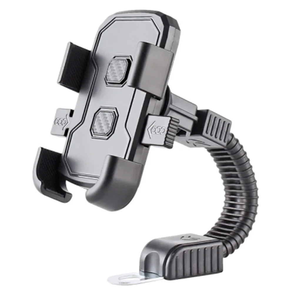 Motorcycle Rearview Mirror Mount Cellphone Bracket Motorbike Rotatable Phone Holder - 1