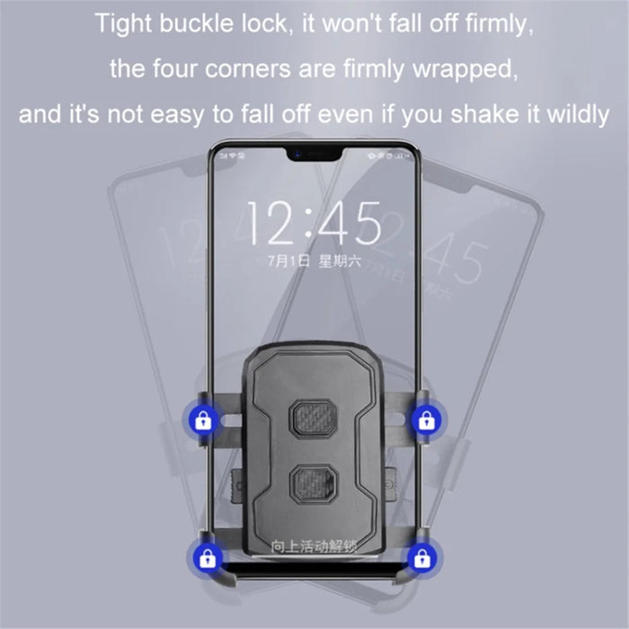 Motorcycle Rearview Mirror Mount Cellphone Bracket Motorbike Rotatable Phone Holder - 3