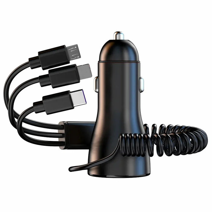 PD 30W Fast Car Charger with 100W Super Fast Charging Cable Multi-Function Cigarette Lighter 230W Car Charger Adapter - 1