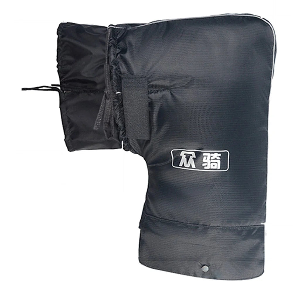 WUPP CS-1506A1 1 Pair Winter Electric Bicycle Motorcycle Warm Handlebar Cover Handle Gloves, Large Opening - 1