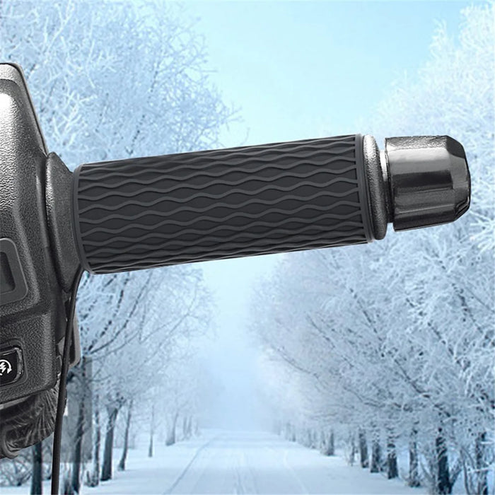 WUPP CS-1819A1 Fast Heating Handlebar Silicone Sleeve Motorcycle Electric Heated Grips, Wrap Version - 4