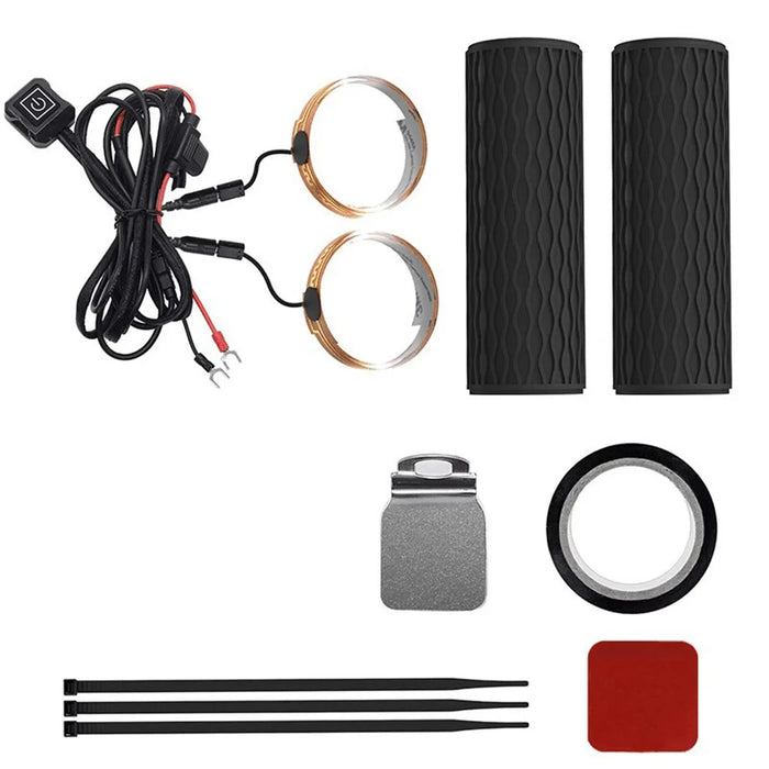 WUPP CS-1819A1 Fast Heating Handlebar Silicone Sleeve Motorcycle Electric Heated Grips, Wrap Version - 7