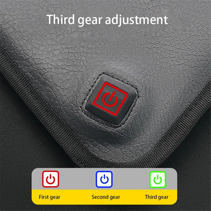 WUPP CSZH-0025A4 Motorcycle Heating Cushion Waterproof Electric Heated Seat Pad with 3-Gear Temperature Adjustment - 6