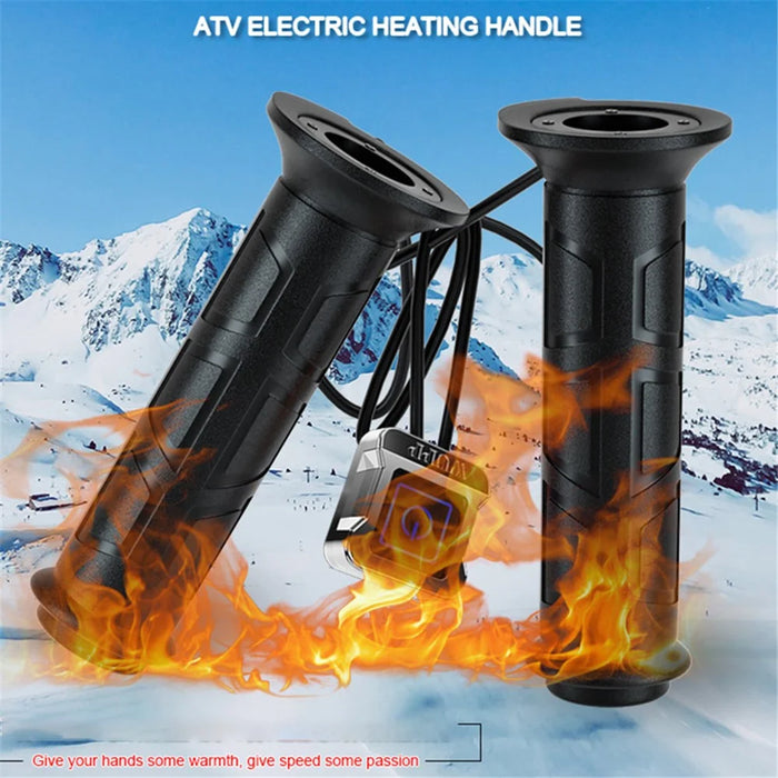 WUPP CSZH-983F2 1 Pair ATV Heated Handlebar Grips 3 Temperature Electric Heated Handle - 2