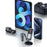 USAMS US-CC213 C40 165W Quick Charging Adapter Digital Display 2*Type-C 3*USB Car Charger with Cable - 3