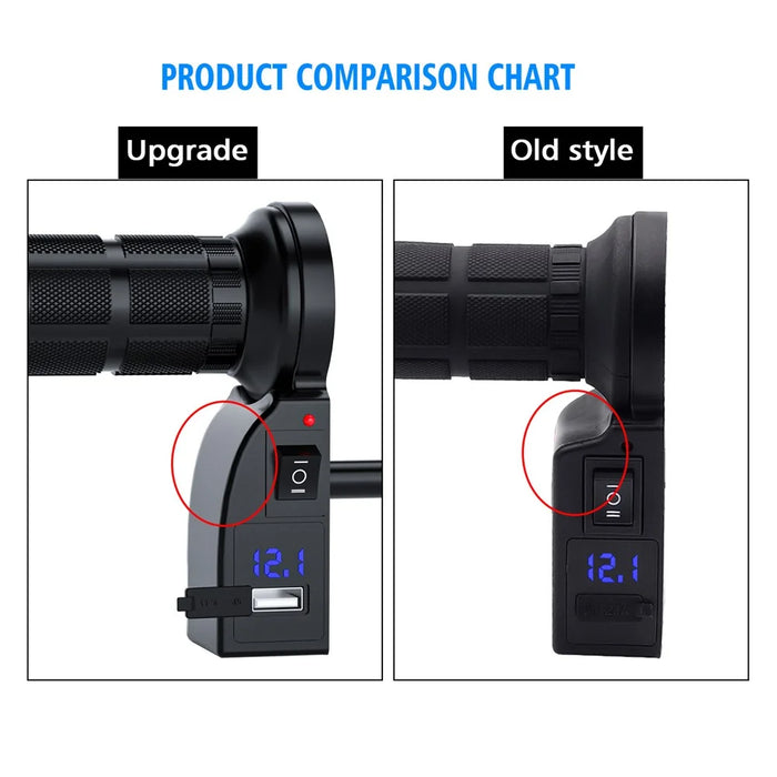 WUPP CS-503 2017 Model Multi-Function Electric Heated Grips for Motorcycles - 2