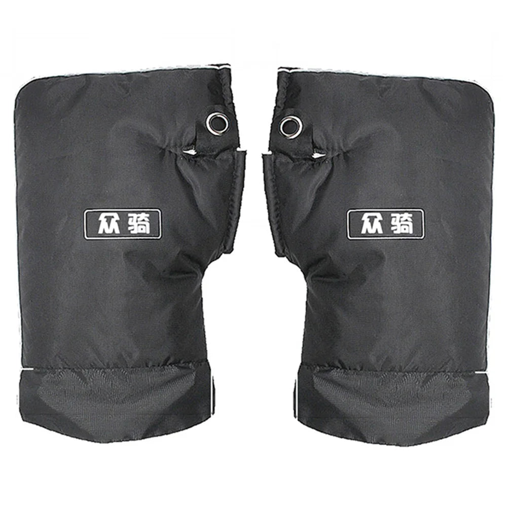 WUPP CS-1472B1 1 Pair Large Opening Motorcycle Handlebar Glove Cover Cycling Handlebar Warm Muff - 1