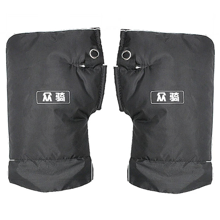 WUPP CS-1472B1 1 Pair Large Opening Motorcycle Handlebar Glove Cover Cycling Handlebar Warm Muff - 1