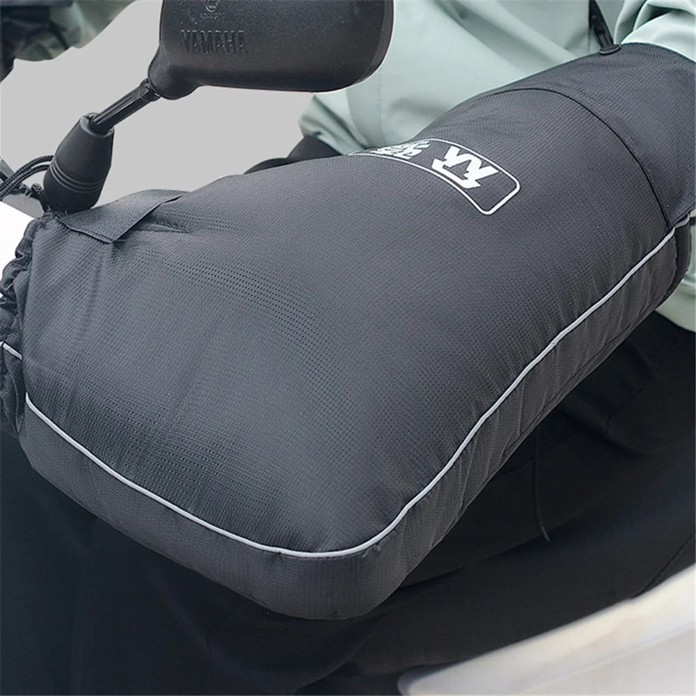 WUPP CS-1472B1 1 Pair Large Opening Motorcycle Handlebar Glove Cover Cycling Handlebar Warm Muff - 6