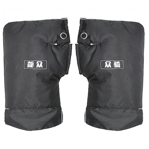 WUPP CS-1472A1 1 Pair Small Opening Motorcycle Handlebar Mitten Handlebar Winter Warmer Cover - 1