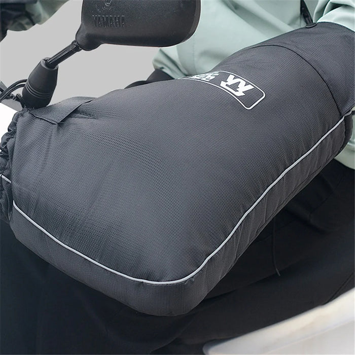 WUPP CS-1472A1 1 Pair Small Opening Motorcycle Handlebar Mitten Handlebar Winter Warmer Cover - 6