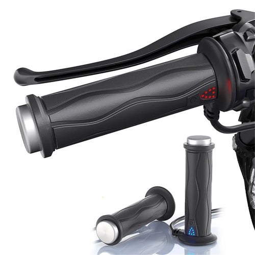 WUPP CSZH-1823B2 1 Pair Motorcycle Heated Grips 22mm Universal Silicone Handlebar Warmers - 1