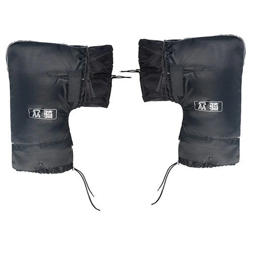 WUPP CS-1780A1 1 Pair ATV Handlebar Gloves Waterproof Winter Snowmobile Hand Muffs, Large Opening - 1