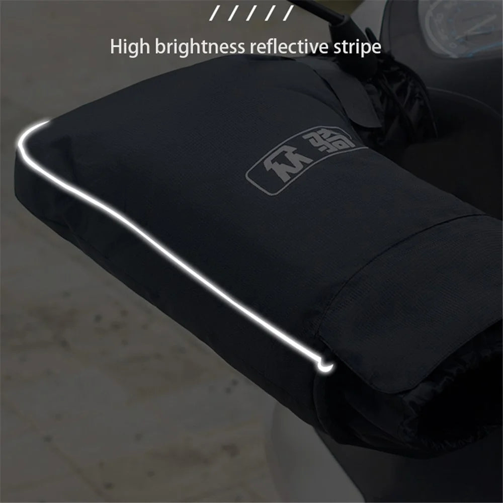 WUPP CS-1780A2 1 Pair Motorcycle Handlebar Gloves Windproof Hand Protectors Covers, Small Opening - 3