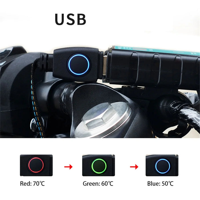 WUPP CSZH-974D4 5V USB Heated Grips with 3-Mode Temperature Adjustable, Magic Tape Version - 3