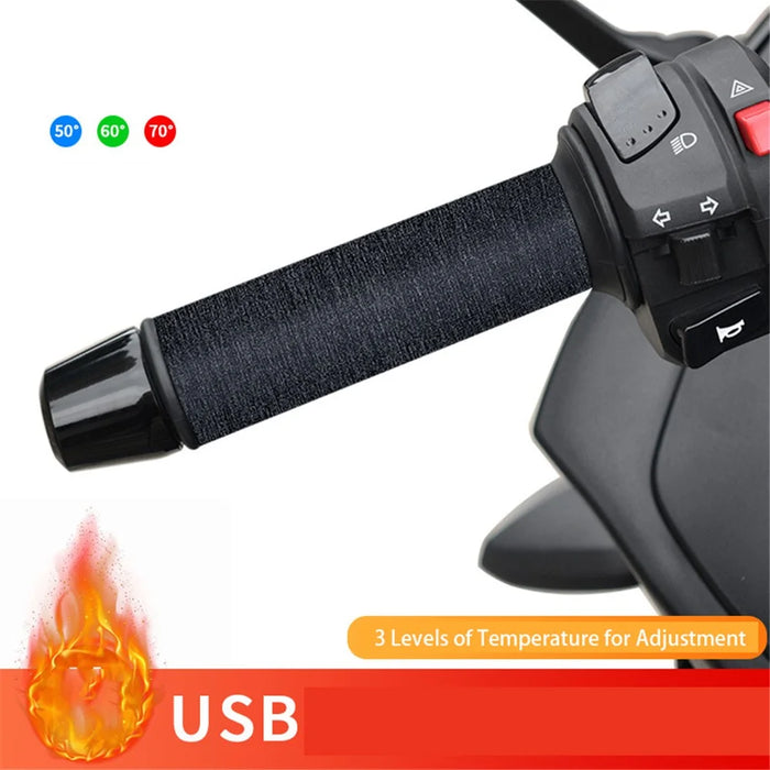 WUPP CSZH-974D4 5V USB Heated Grips with 3-Mode Temperature Adjustable, Magic Tape Version - 6