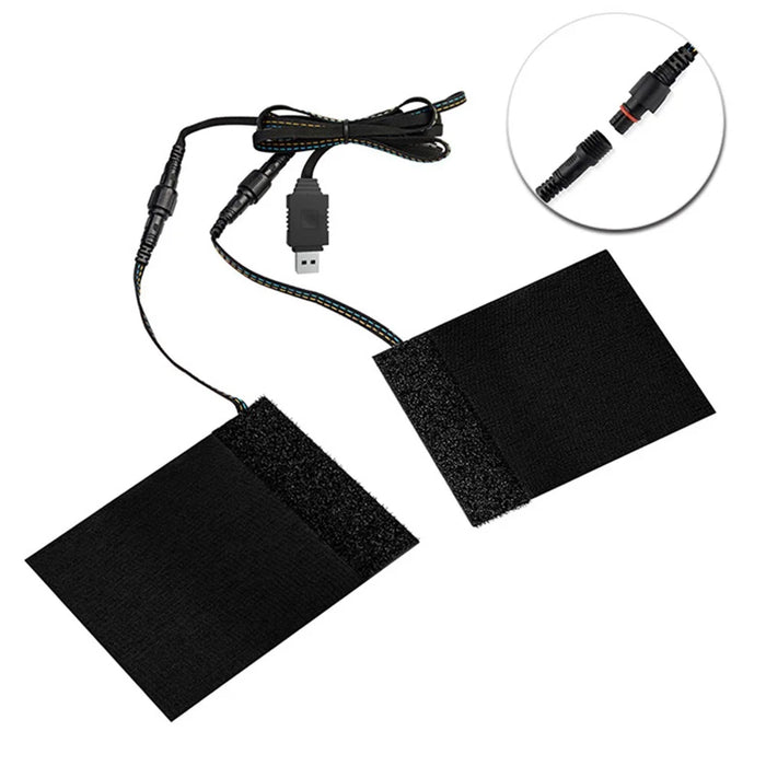 WUPP CSZH-974D4 5V USB Heated Grips with 3-Mode Temperature Adjustable, Magic Tape Version - 7