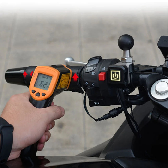 WUPP CSZH-1314A1 12V Strap-Style Heated Grips for Motorcycle Fast Heating Grips - 6
