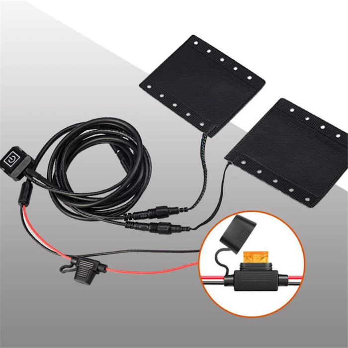 WUPP CSZH-1314A1 12V Strap-Style Heated Grips for Motorcycle Fast Heating Grips - 7