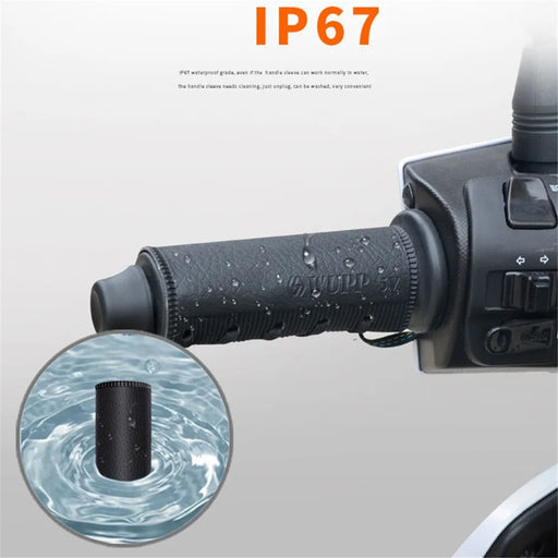 WUPP CSZH-1314B1 5V Strap-Style Motorcycle Heated Grips with Switch, IP67 Waterproof - 2