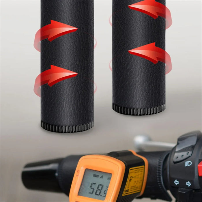 WUPP CSZH-1314B1 5V Strap-Style Motorcycle Heated Grips with Switch, IP67 Waterproof - 5