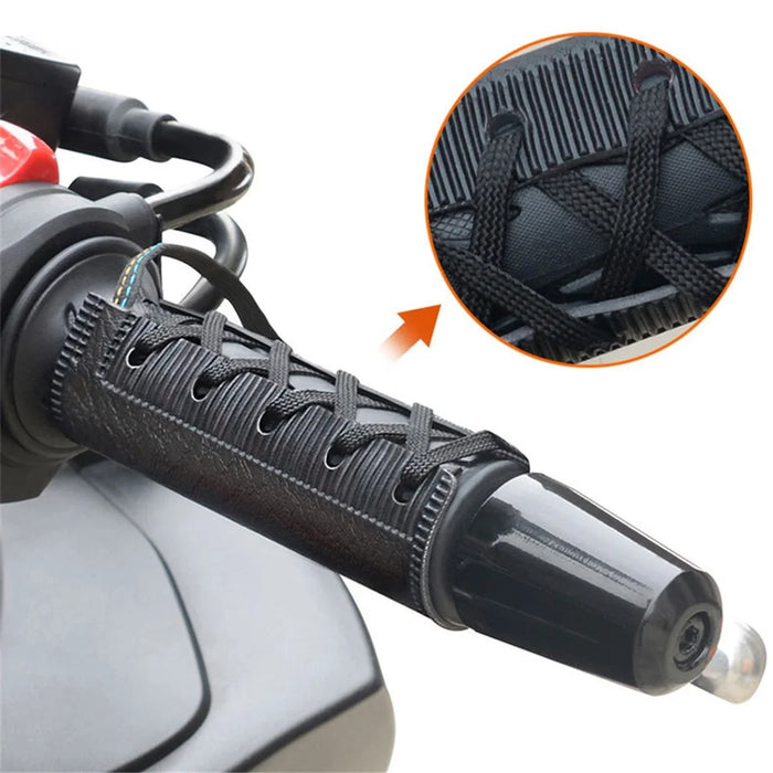 WUPP CSZH-1314B1 5V Strap-Style Motorcycle Heated Grips with Switch, IP67 Waterproof - 6