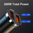 G50S 5A Super Fast Charging Cable + 12-24V Dual USB 200W Car Charger Adapter - 2