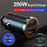 G50S 5A Super Fast Charging Cable + 12-24V Dual USB 200W Car Charger Adapter - 4