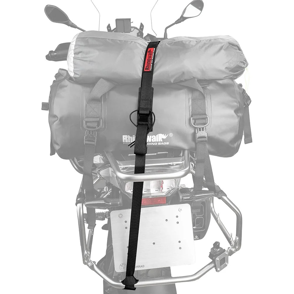 RHINOWALK MTR005BK Motorcycle Rear Rack Luggage Fixing Band Pannier Bag Fasten Strap with Metal Buckle - 6