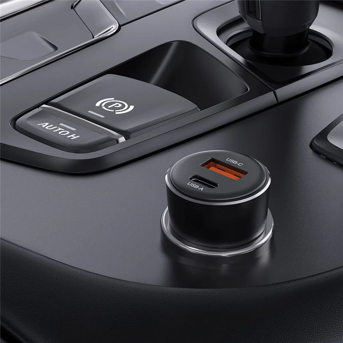 ACEFAST B12 60W USB-A+Type-C Car Charger Cigarette Lighter Phone Fast Charging Adapter - 5
