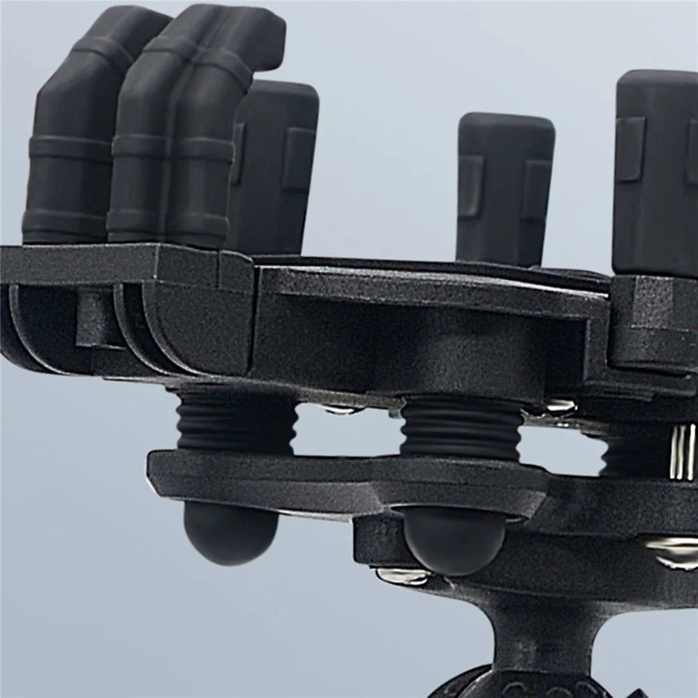 WUPP CS-1990B1 Motorcycle Rearview Mirror Phone Holder Aluminum Alloy Anti Shake Phone Mount - 6