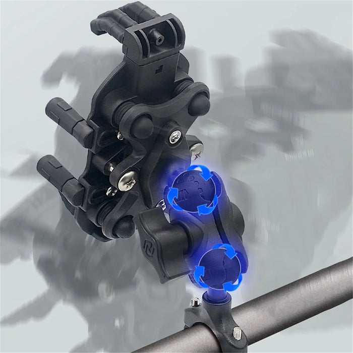 WUPP CS-1990A1 Motorcycle Handlebar Phone Mount Clamp Aluminum Alloy Anti-Shake Bike Phone Holder - 5