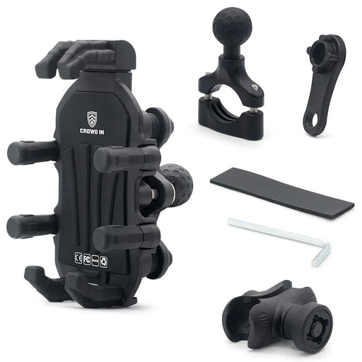 WUPP CS-1990C1 Bicycle Handlebar Phone Holder with Anti-theft Knob Design for Motorcycle / Scooter - 1