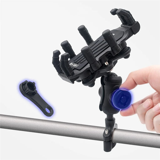 WUPP CS-1990C1 Bicycle Handlebar Phone Holder with Anti-theft Knob Design for Motorcycle / Scooter - 2